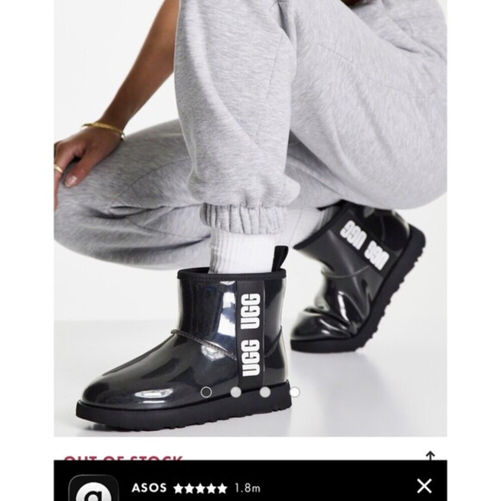 UGG Classic Clear Mini in Black SZ 9